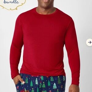 Little Sleepies Men's Rich Red Long Sleeve Tee